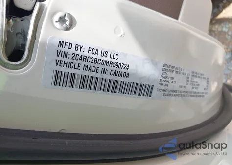 2021 Chrysler Pacifica Touring L Awd from USA, damaged, VIN 2C4RC3BG0MR590724